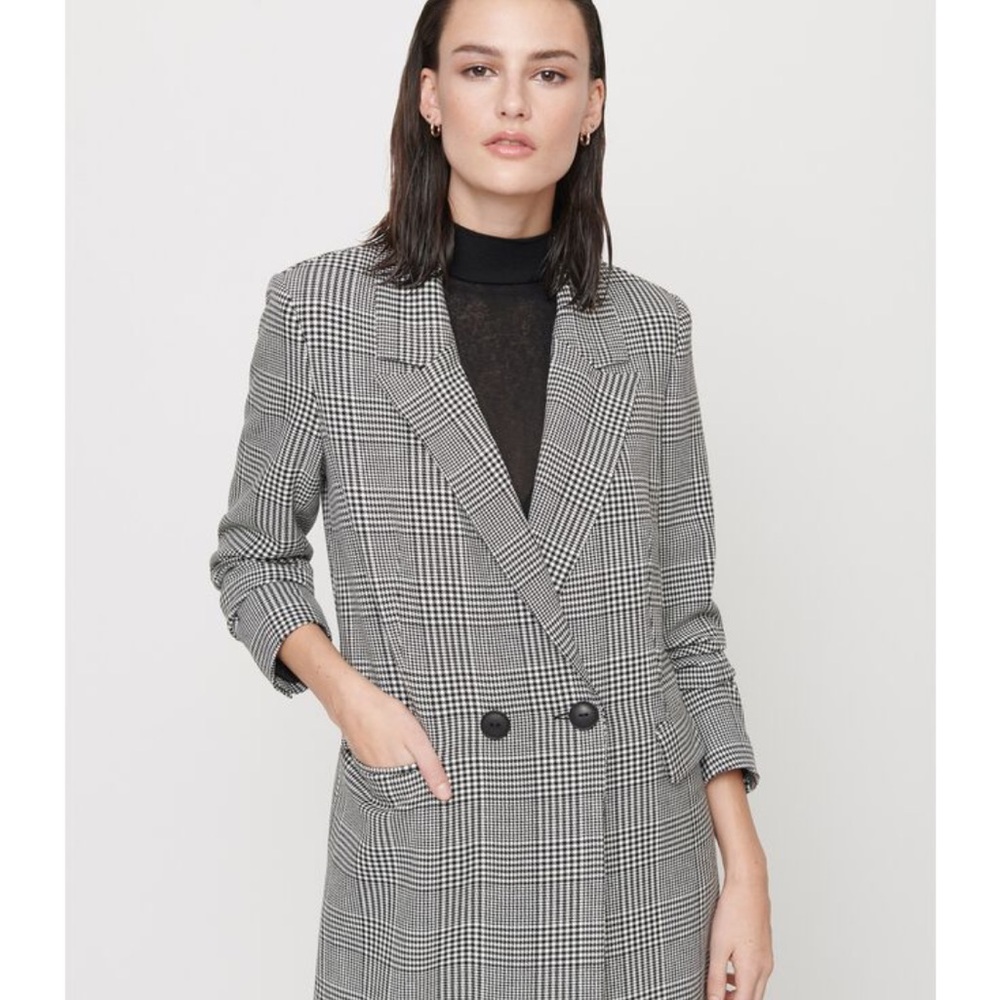 Dynamite long plaid coat - Picture 4 of 9